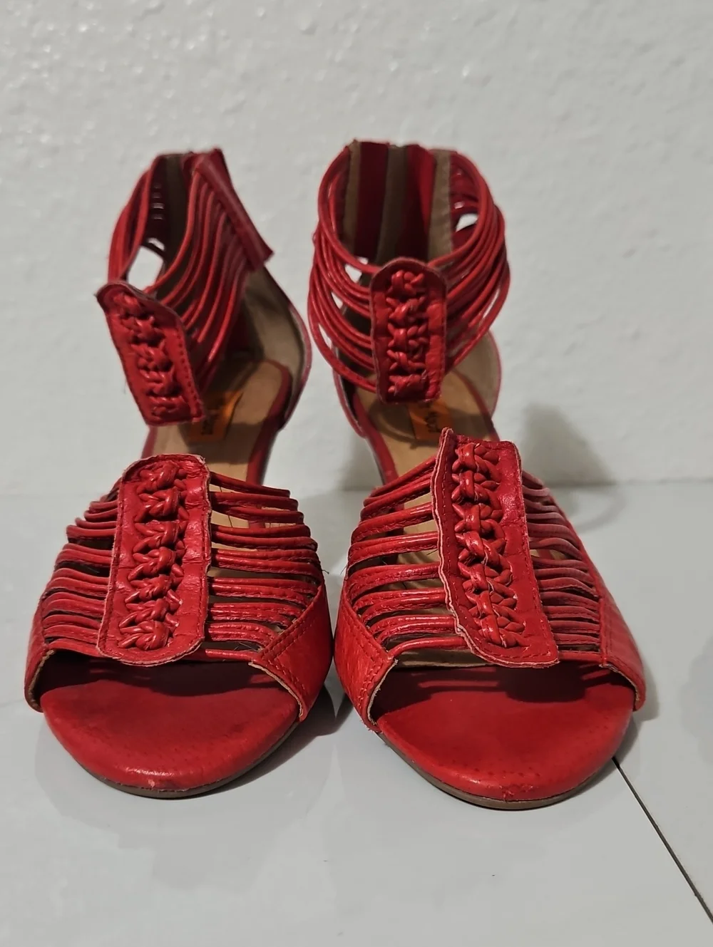 Miz Mooz Open Toe Ankle Strap Cone Heel Sandal